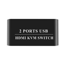 KVM Switch HDMI 4K 30Hz Ultra HD Metal Case 2 Input 1 Output  Screen Switcher Shared Keyboard Mouse Printer 2024 - buy cheap