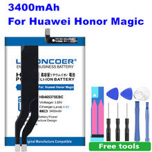 LOSONCOER HB465375EBC Mobile Phone Battery 3400mAh for Huawei Honor Magic, Honor Magic Dual SIM, NTS-AL00 +Free tools+Sticker 2024 - buy cheap