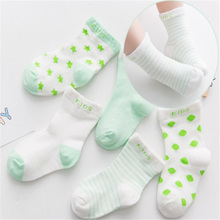 5 Pairs/Lot Cute Cartoon Baby Girl Socks Spring Cotton Breathable Newborn Socks for 0-10 Yr WL-5L 2024 - buy cheap