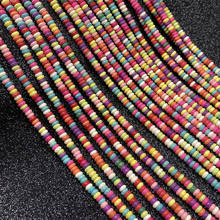 Cuentas de piedra Natural con forma de broche, cuentas de turquesas de varios colores para la fabricación de joyas DIY, pendientes, pulsera, collar, accesorios 2024 - compra barato