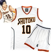 Uniforme escolar Shutoku, Conjunto de camiseta y pantalones cortos Kuroko no basike, Midorima Shintaro NO.10 2024 - compra barato