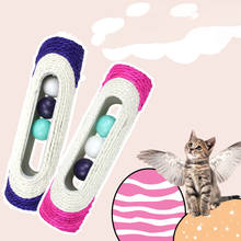 Игрушка для кошки прокатки сизаля когтеточки для кошек мяч Интерактивная тренировочная котенок игрушки с 3 шариками в туннеле с защитой от царапин щенок изделие для щенка 2022 - купить недорого