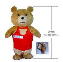 Disfraz de mascota oso de peluche para Halloween, traje de fiesta, traje de fiesta, evento publicitario, ropa de dibujos animados Unisex, Cosplay 2024 - compra barato