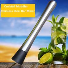 Cocktail Muddler Barware Mojito Cocktail Stainless Steel Bar Mixer DIY Drink Fruit Muddler Crushed Ice Barware Bar Tool 2024 - buy cheap