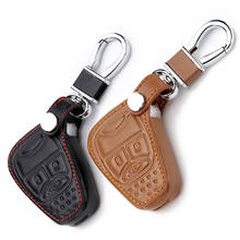 Leather Key Cases Fob Cover For Fiat Dodge Charger Dart Challenger Durango Jeep Grand Cherokee Chrysler 300 Smart Keys 2024 - buy cheap