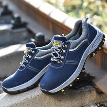 Men Women Sneakers Indestructible Steel Toe Anti-Smashing Anti-skid Work Boots Outdoor Anti-Puncture Construction Safety Shoes 2024 - buy cheap