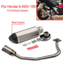 Motor Full System Exhaust Escape Modified Front Link Pipe Muffler DB Killer Silencer For Honda X-ADV 150 X ADV150 2024 - buy cheap