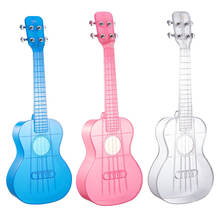 Укулеле, прозрачная мини-гитара, 23 дюйма, Гавайские гитары, 4 струны, подарок для начинающих, укулеле 2024 - купить недорого