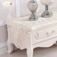 Proud Rose Beige Table Cloth Lace Table Runner Table Flag Bed Runner Jacquard Weave Table Runner Pastoral TV Cabinet Cover Cloth 2024 - buy cheap