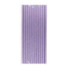 25pcs/pack Purple Wave Paper Straws For Kids Happy Birthday Wedding Disposable Drinking Straws Party Decoration Supplies 2024 - buy cheap