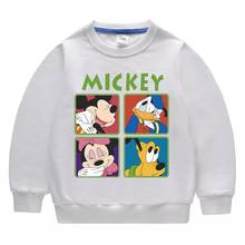 Cartoon Disney Mickey Mouse Girl Tops Pullovers Kids Boy Hooded Sweatshirts Children Clothes Toddler Girl Hoodies Sweater 2024 - buy cheap