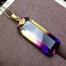 Best Valentine's Day Present Real natural Luxury Ametrine pendant  925 sterling silver Necklace 2024 - buy cheap
