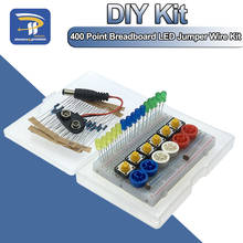 Kit de inicio de Electrónica Inteligente para Arduino Uno r3 Mini, tablero de pruebas de 400 puntos, LED, botón de cable de puente con caja 2024 - compra barato