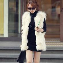 Vetement 2020 Winter Women's Faux Fur Coat Artificial Fur Vest Fluffy Vests Femme Jackets Plus Size Fluffy Fake Fur Gilet  Z21 2024 - buy cheap