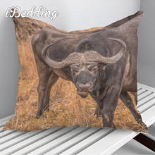 2021 Black Bison Pillow Case Home Decorative Cow Pillows Cover Invisible Zippered Throw PillowCases 40X40 45X45cm Dropshipping 2024 - buy cheap