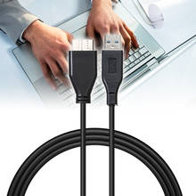 Mayitr 1 шт. Mini 50 см USB 3,0 штекер A к Micro B Кабель для передачи данных Шнур для внешнего жесткого диска черный 2024 - купить недорого