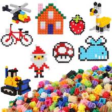 Mini bloques de construcción para niños, rompecabezas de dibujos animados, juguetes educativos para edades tempranas, juguetes creativos DIY, 500 piezas 2024 - compra barato