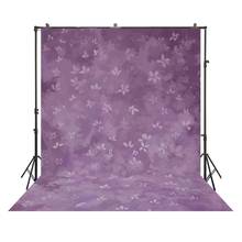 Purple Flower Photography Backdrop Floral Painting Background Photo Studio Newborn Baby Child Photophone Photocall W-5247 2024 - buy cheap