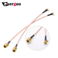 Interruptor macho SMA MCX macho de ángulo recto, adaptador de Cable RF Pigtail RG316, venta al por mayor, envío rápido de 15CM para módem inalámbrico 2024 - compra barato