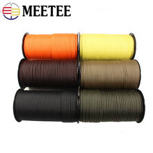 1Roll 100% Polyester 4mm 9 Stand Cores Paracord For Survival Parachute Cord Bracelet Camping Climbing Ropes Hiking Clothesline 2024 - buy cheap