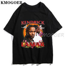 Футболка в стиле хип-хоп Kendrick Lamar, Мужская футболка в эстетическом готическом стиле с рэп-музыкой, хлопковая футболка с коротким рукавом и круглым вырезом, модная футболка 2020 2024 - купить недорого