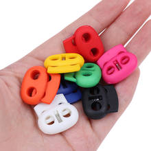 10/20pcs/lot Colorful Bean Toggle Clip 5mm Hole Plastic Stopper Cord Lock Apparel Shoelace Sportswear Shoes Accessories 2024 - buy cheap