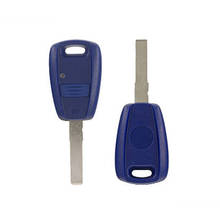 Dakatu transponder chip azul caso escudo chave para fiat 500 ducato stilo punto seicento carro chave capa sip22/gt15r lâmina sem chip 2024 - compre barato