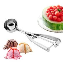 Stainless Steel Ice Cream Scoop Spoon Cookies Dough Disher Mash Muffin Spoon Potato Masher Useful Handle Kitchen Tools 2024 - buy cheap