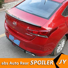 For HYUNDAI Verna Spoiler 2017-2018  Verna spoiler High Quality ABS Material Car Rear Wing Primer Color Rear Spoiler 2024 - buy cheap