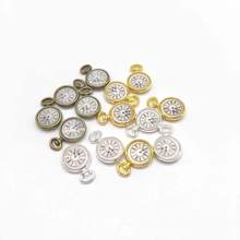 6 PCS Vintage Dripping oil Clock charms Clock Pendant Fit DIY earring necklace Bracelets Jewelry Findings Making 2024 - buy cheap