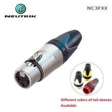NEUTRIK NC3FXX 3 polos macho y hembra micrófono equilibrado conector XLR cannon níquel plata carcasa contactos 2024 - compra barato