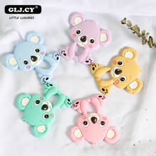 10p Koala Silicone bead Baby Teether Food Grade Teething Necklace Rodents DIY Pacifier Clip Baby Products Accessories BPA Free 2024 - buy cheap
