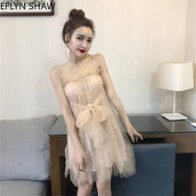 Fairy Fluffy Mesh Dress Women Sexy Nightclub Dress Fashion Beaded Tube Strapless Dress Summer New Short Mini Club Dress Vestidos 2024 - buy cheap