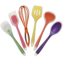 6 Pcs/Set Nylon And Silicone Cooking Utensils Set Kitchen Cooking Tools Set Non-Stick Baking Tools Colorful 6 Style 2024 - buy cheap