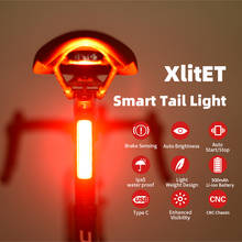 Enfitnix-luz trasera inteligente para bicicleta, resistente al agua, recargable vía USB / C 2024 - compra barato