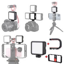 6W Mini LED Photography Lighting Selfie Vlog Portable Soft Lights with Stand Built-in Battery for Canon Nikon Sony Phone Camera 2024 - buy cheap