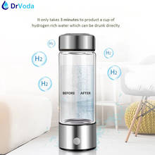 Affordable PEM Dupont Ion Membrane Rich Hydrogen Water Generator Bottle Detached Glass Body H2 Flask 3 min Titanium Electrolysis 2024 - buy cheap