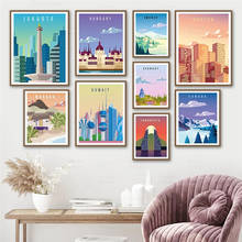 Travel City Poster Sweden Morocco New York Paris Landscape Canvas Print Wall Art Pictures for Home Decoration Interior Paintings 2024 - buy cheap