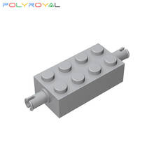 Building Blocks Technicalalal DIY 2x4 Brick with bolt and shaft hole 10 PCS Compatible Assembles   Parts Moc Toy Gift 6249 2024 - buy cheap