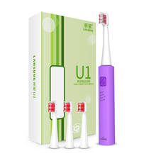 LANSUNG-cepillo de dientes eléctrico Ultra sónico para niños y adultos, recargable, U1, IPX7 2024 - compra barato