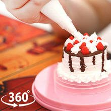 Пластиковая пластина для торта, вращающаяся Антискользящая подставка для торта, вращающийся стол для украшения торта, шпатель для торта «сделай сам» 2024 - купить недорого