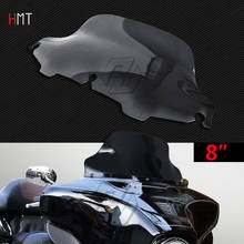 Smoke 8" Motorcycle Windshield Windscreen Case for Harley Touring Electra Glide FLHT FLHTC FLHX 1996-2013 2024 - buy cheap