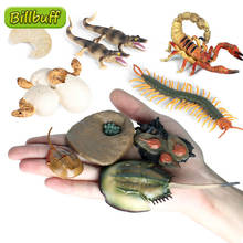 Simulação de animais selvagens abs centípede ferraduras, 4 unidades, modelo de cobra, figuras da memória, brinquedos educativos para crianças 2024 - compre barato