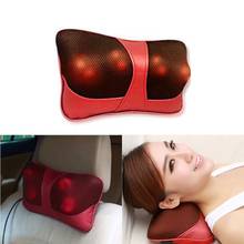 Home Car Use Body Shoulder Neck Massage Pillow Pain Relief Anti Stress Infrared Vibrating Shiatsu Massager Cushion Headrest 2024 - buy cheap