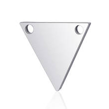 10pcs Triangle Charms Real Stainless Steel Triangle Pendant Charms for Fashion Handmade DIY Jewelry Making Accessories 2024 - buy cheap