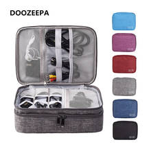 Doozepa-organizador Digital portátil, bolsa de viaje de 2 capas, accesorios electrónicos, bolsa de almacenamiento, dispositivo Digital, bolsas de transporte 2024 - compra barato