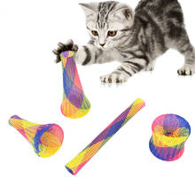 5 pces gato saltando brinquedo interativo gato brinquedo livremente dobrável mola forma boa elasticidade animal de estimação engraçado jogar brinquedos suprimentos 2024 - compre barato