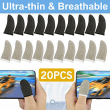 20Pcs Gaming Finger Sleeve Breathable Fingertips For Games Anti-Sweat Touch Screen Finger Cots Cover Sensitive Mobile Touch 2024 - buy cheap