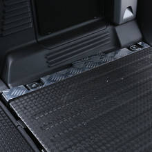 Cubierta de tablero antiarañazos para maletero de coche, pegatinas de aleación de aluminio para Land Rover Defender 110 2020, accesorios para coche 2024 - compra barato