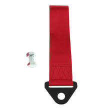 Trailer Tow Strap Short Loop Set Kit &Bumper Hook for Universal Car Auto Red 2024 - buy cheap